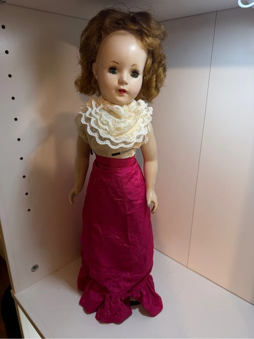 Antique 1950’s Walker Doll 17” American Char co - Picture 6 of 13